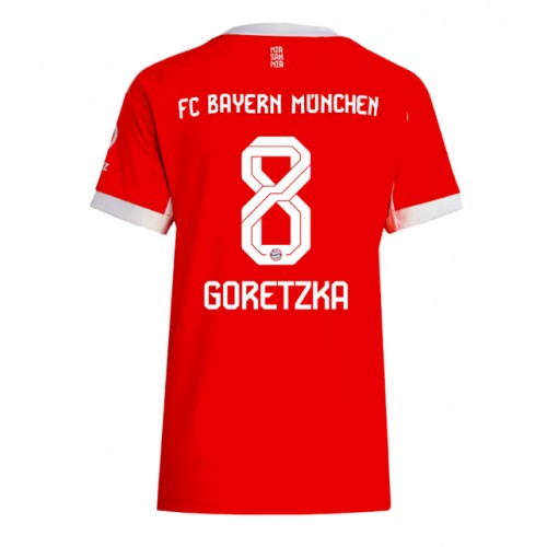 Ženski Nogometni dresi Bayern Munich Leon Goretzka #8 Domači 2025-26 Kratek Rokav